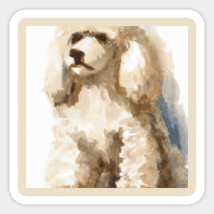 Poodle Watercolor - Gift For Dog Lovers Sticker